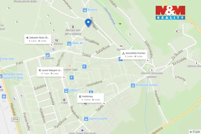 Pronájem bytu 2+kk, Mariánské Lázně - Úšovice, Palackého, 53 m2