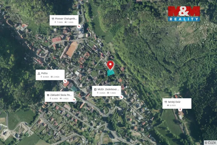 Prodej pozemku pro bydlení, Perštejn, 876 m2