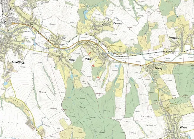 Prodej louky, Podolí, 5984 m2