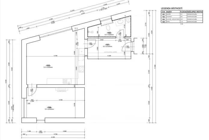 Pronájem bytu 2+kk, Mikulov, 61 m2