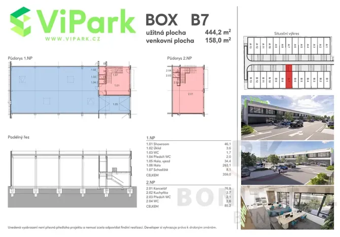 Pronájem skladu, Brno, Vinohradská, 457 m2