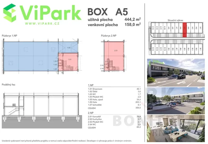 Pronájem skladu, Brno, Vinohradská, 457 m2