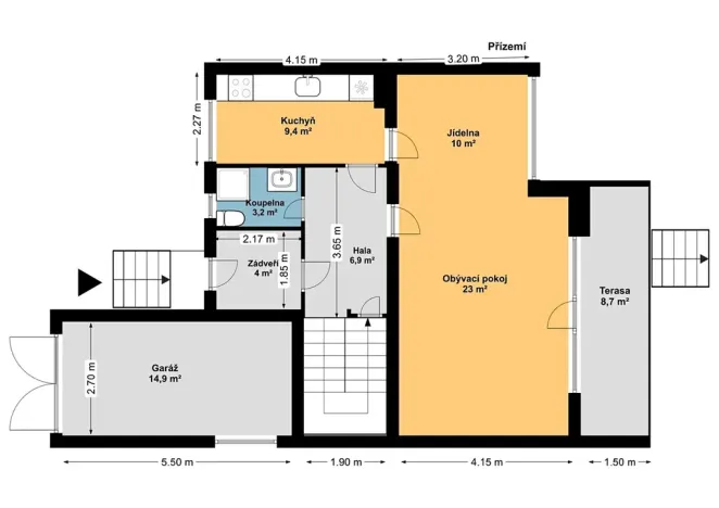 Prodej rodinného domu, Benešov, Hrubínova, 169 m2