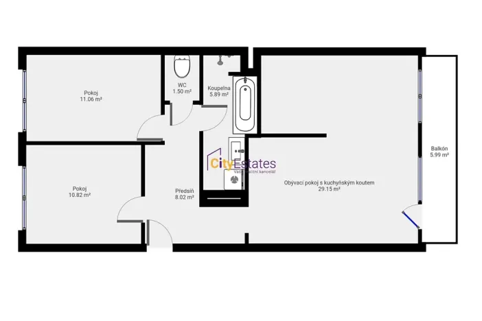 Prodej bytu 3+kk, Praha - Prosek, Lovosická, 67 m2