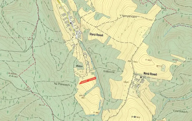 Prodej louky, Městečko Trnávka, 2647 m2