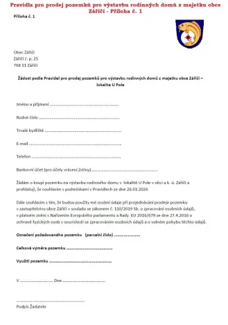 Prodej pozemku pro bydlení, Záříčí, 880 m2