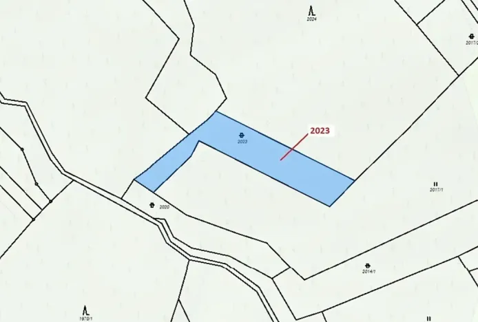 Dražba pozemku, Slopné, 1294 m2