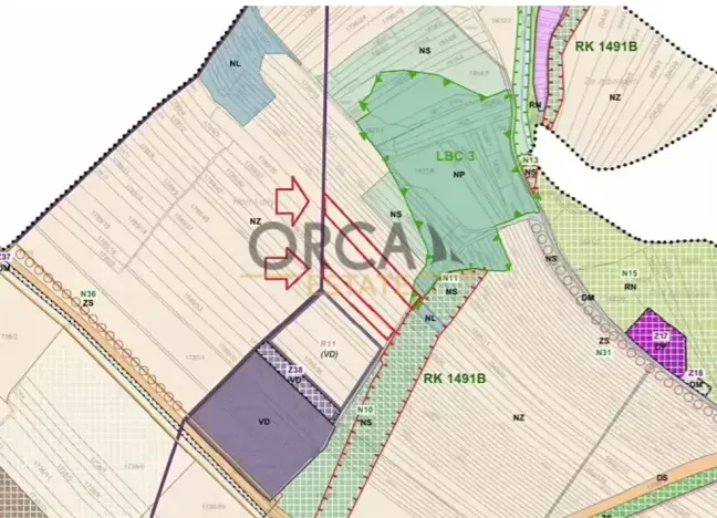 Prodej pole, Hrušovany u Brna, 18217 m2