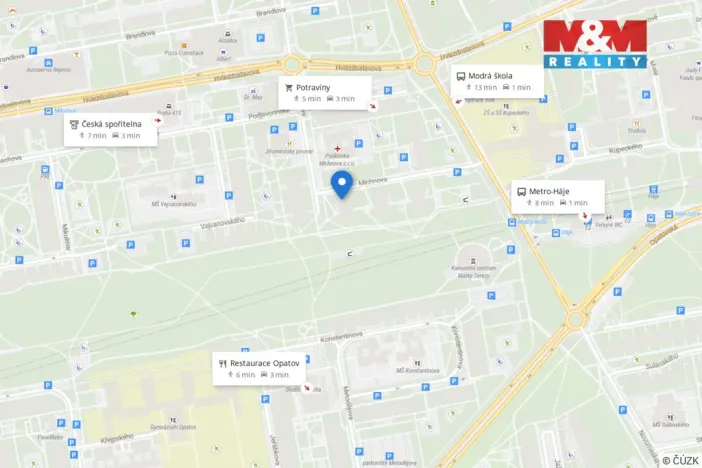 Pronájem bytu 3+kk, Praha - Chodov, Michnova, 58 m2