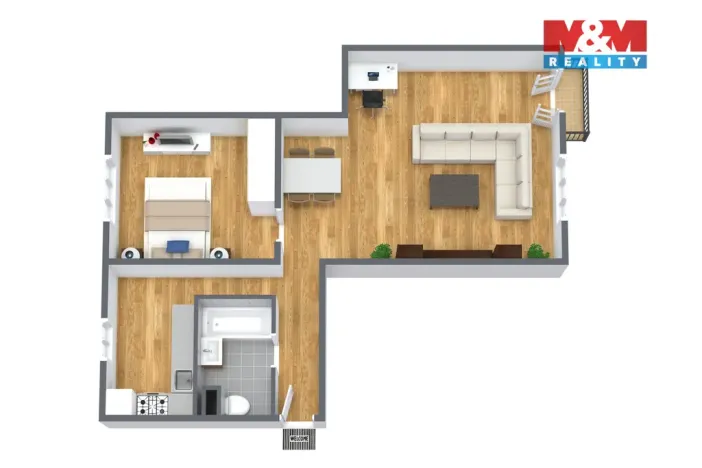 Prodej bytu 3+1, Hranice, Vítězná, 63 m2