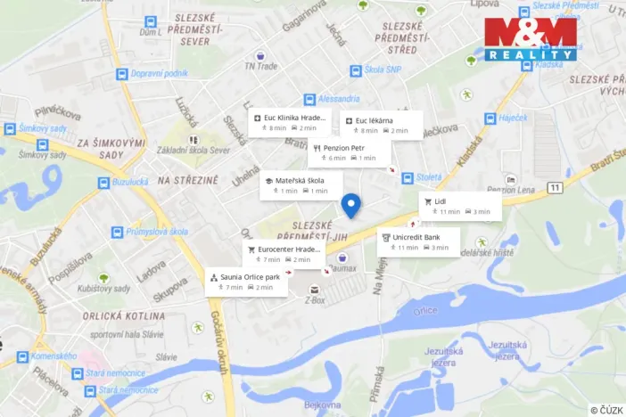 Prodej bytu 1+kk, Hradec Králové - Slezské Předměstí, Třebechovická, 27 m2