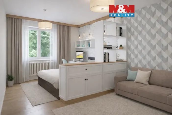 Prodej bytu 1+1, Praha - Letňany, Rýmařovská, 35 m2