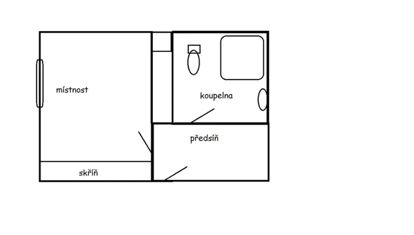 Pronájem bytu 1+kk, Novosedlice, Drahénská, 30 m2