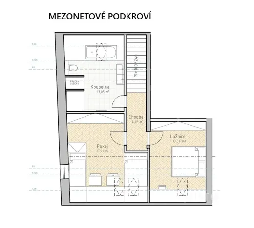 Prodej bytu 3+kk, Písek, Prokopova, 120 m2