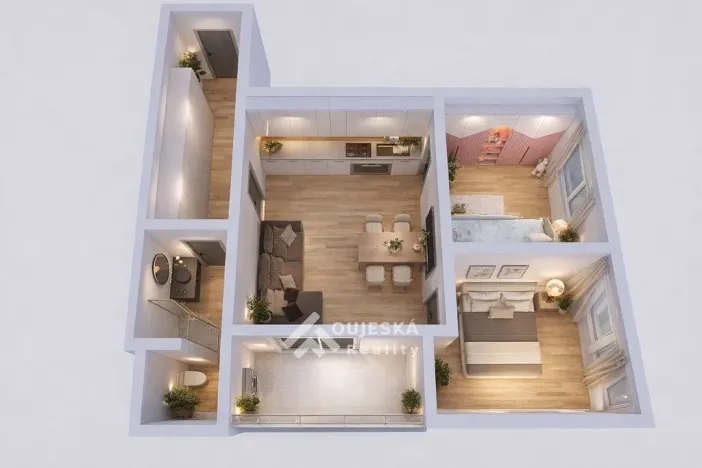 Prodej bytu 3+kk, Boskovice, Na Výsluní, 57 m2