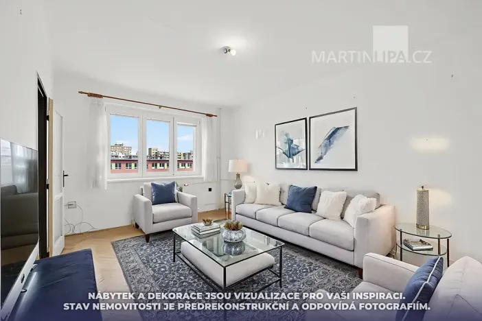 Prodej bytu 2+1, Praha - Libeň, náměstí Na Balabence, 53 m2