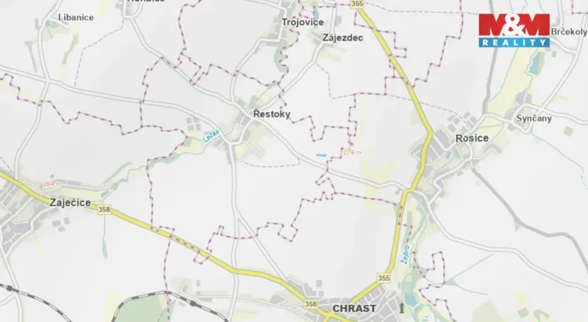 Prodej pole, Řestoky, 9628 m2