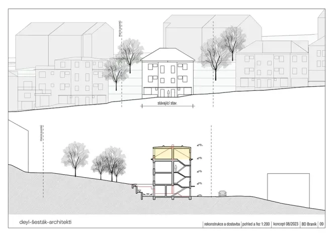 Prodej činžovního domu, Praha - Braník, U družstva Práce, 260 m2