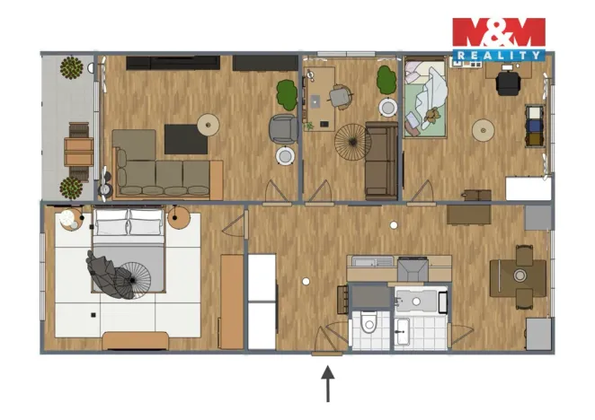 Prodej bytu 4+1, Jirkov, Krušnohorská, 79 m2