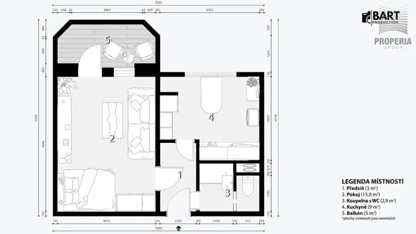 Prodej bytu 1+1, Prostějov, Tylova, 33 m2