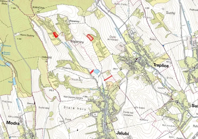 Prodej pole, Traplice, 15472 m2