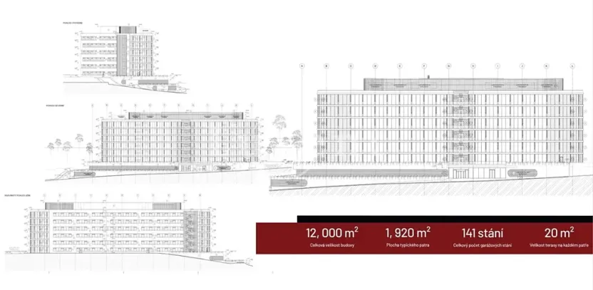 Pronájem kanceláře, Praha - Radlice, Radlická, 1000 m2
