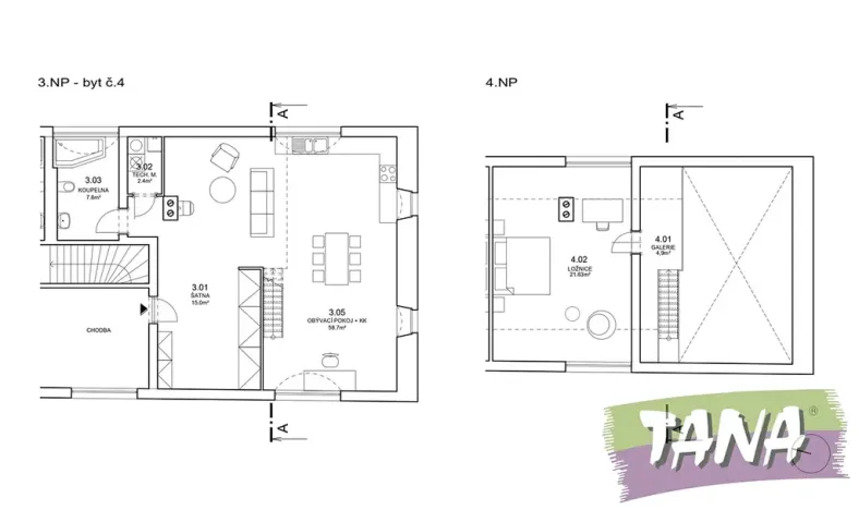 Pronájem bytu 2+kk, Turnov, Nádražní, 119 m2