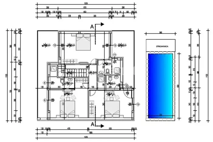 Prodej vily, Zadar, Chorvatsko, 230 m2
