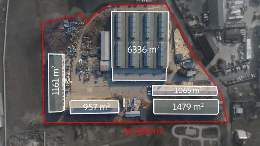 Prodej výrobních prostor, Ostrava, Navrátilova, 30404 m2