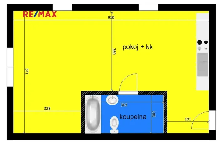 Pronájem bytu 1+kk, Poděbrady, Za Mlékárnou, 53 m2