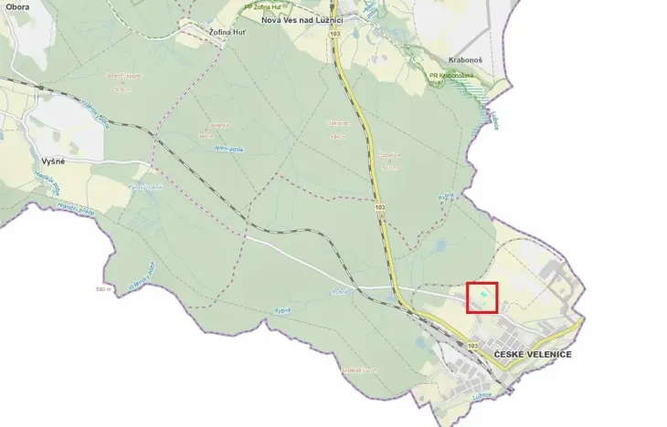 Prodej louky, České Velenice, 4477 m2