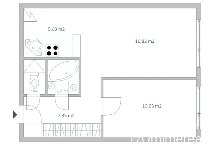 Prodej bytu 2+kk, Praha - Horní Měcholupy, Neapolská, 43 m2
