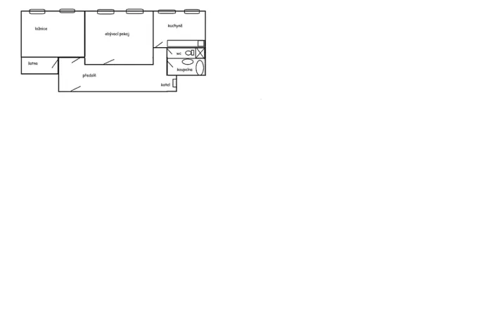 Pronájem bytu 2+1, Teplice, Josefa Suka, 65 m2
