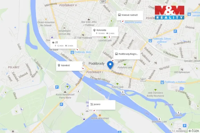 Prodej bytu 1+1, Poděbrady, Komenského, 36 m2