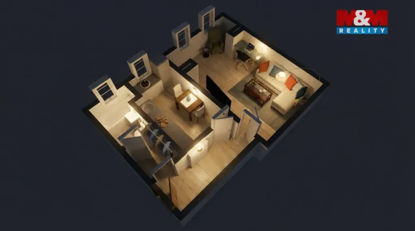 Prodej bytu 1+1, Chomutov, Blatenská, 36 m2