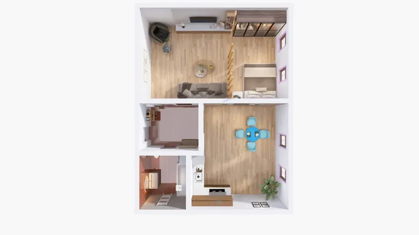 Pronájem bytu 2+kk, Šternberk, ČSA, 65 m2