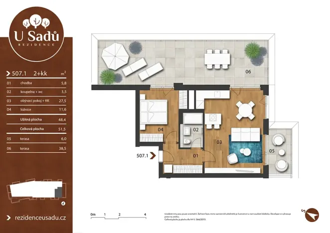 Prodej bytu 2+kk, Hradec Králové, Na Střezině, 52 m2