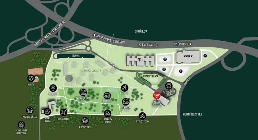 Pronájem kanceláře, Praha - Chodov, Tomíčkova, 33000 m2