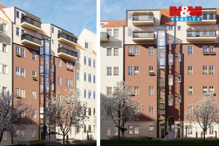 Prodej bytu 2+kk, Praha - Smíchov, Grafická, 56 m2