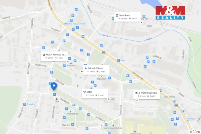 Prodej bytu 3+1, Karlovy Vary - Stará Role, Dvořákova, 83 m2