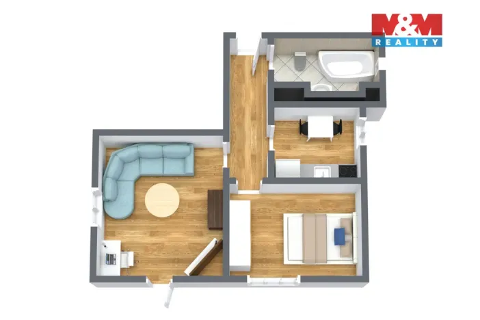 Prodej bytu 2+1, Karlovy Vary - Bohatice, Na Výšině, 45 m2