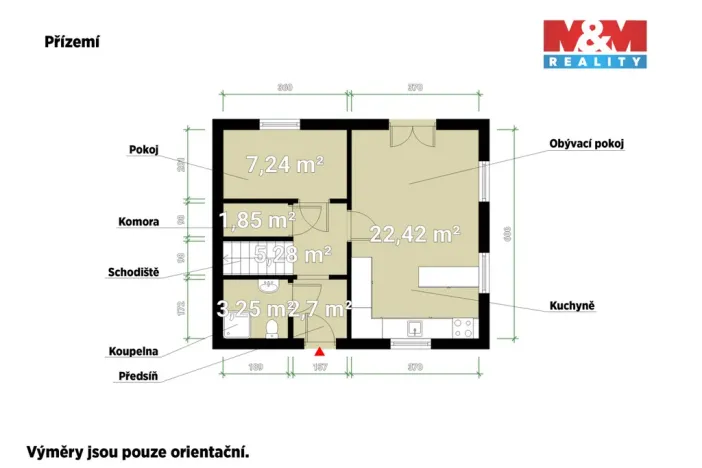 Prodej rodinného domu, Úherce, 85 m2