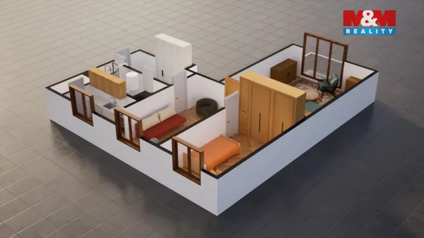 Prodej bytu 3+1, Karlovice - Sedmihorky, 65 m2