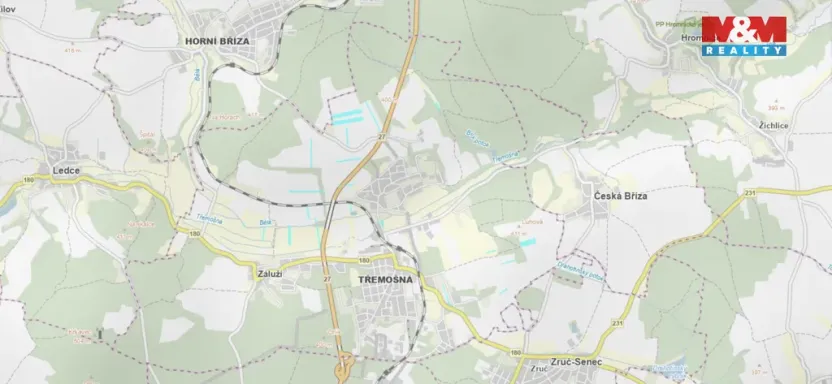 Prodej pole, Třemošná, 1372 m2