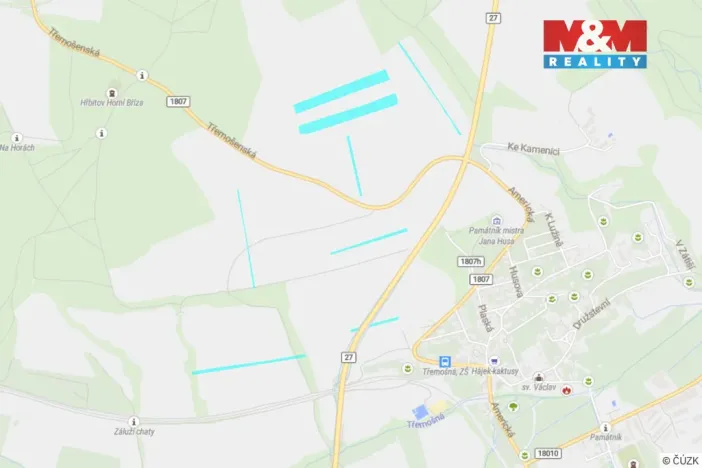 Prodej pole, Třemošná, 55404 m2