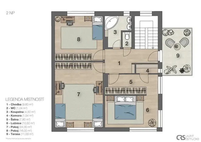 Pronájem rodinného domu, Hajany, 158 m2