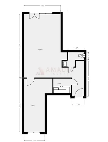 Pronájem kanceláře, Praha - Veleslavín, Pláničkova, 72 m2