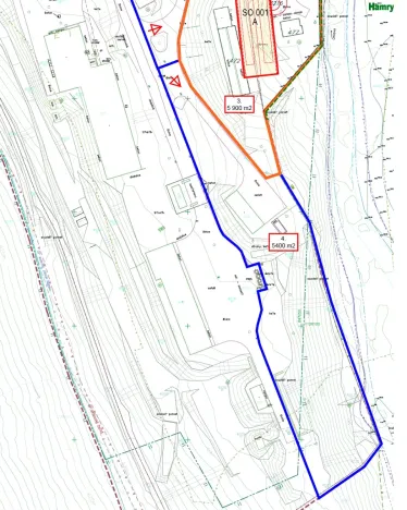 Prodej pozemku pro bydlení, Hamry, 5400 m2