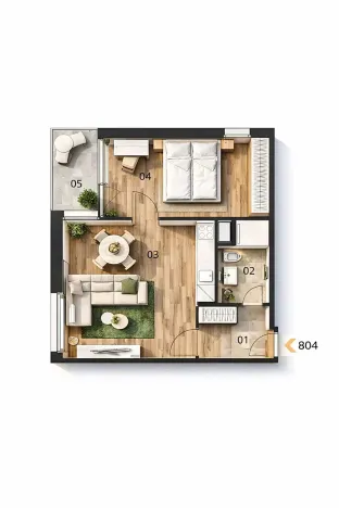 Pronájem bytu 2+kk, Praha - Háje, Ocelíkova, 51 m2