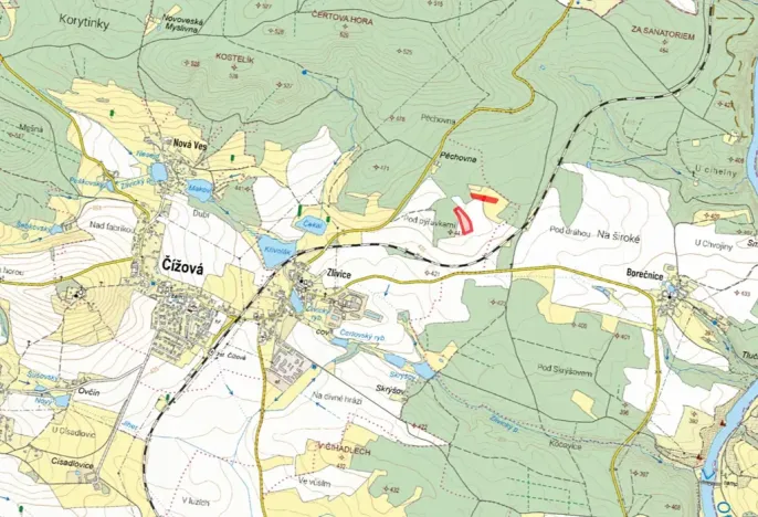 Prodej pole, Čížová, 5743 m2